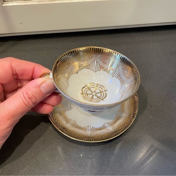 Antique Hand painted German Gareis, Kuhnl & Co Bavaria Porcelain Bone China Cup - Picture 9 of 16